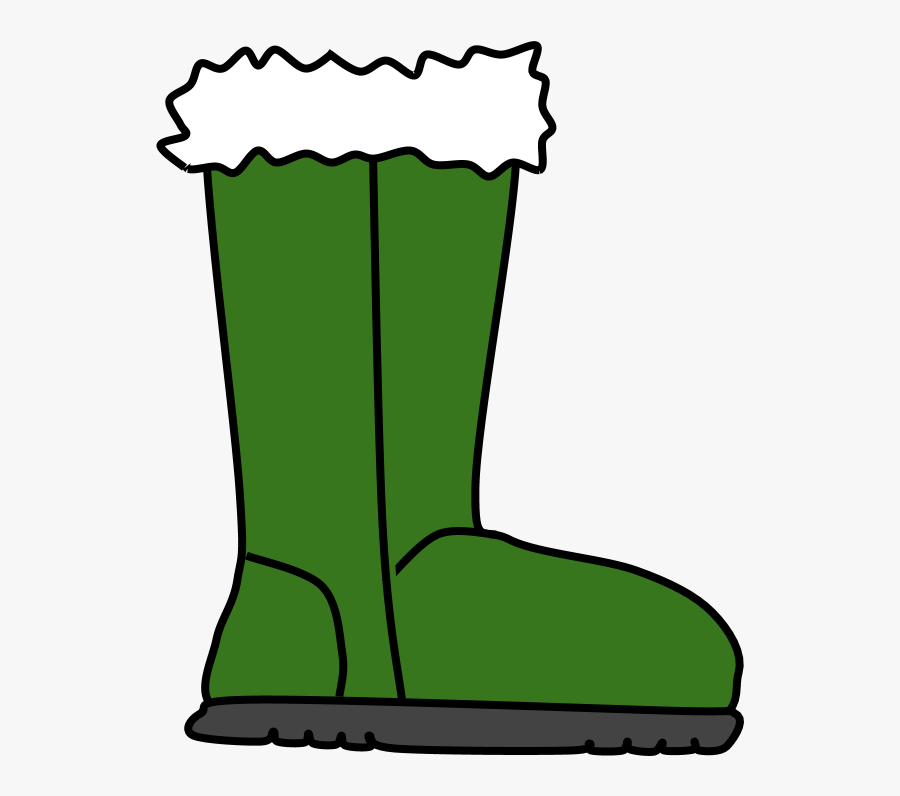 Boots, Fur, Snow, Rain, Green - Snow Boot Clipart, Transparent Clipart