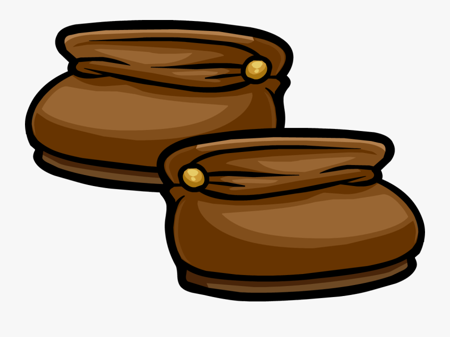Brown Snow Bunny Boots - Boots Club Penguin, Transparent Clipart