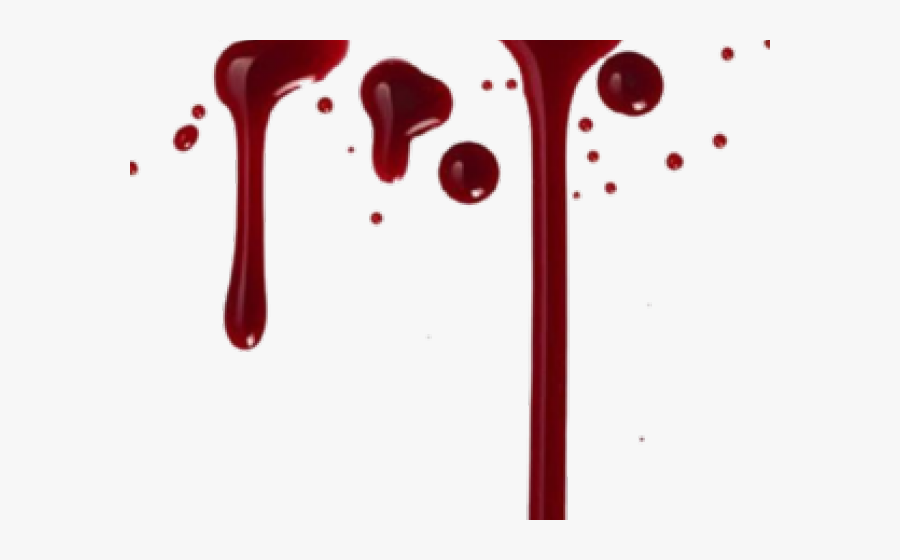 Dripping Blood - Blood Drip Transparent Background, Transparent Clipart
