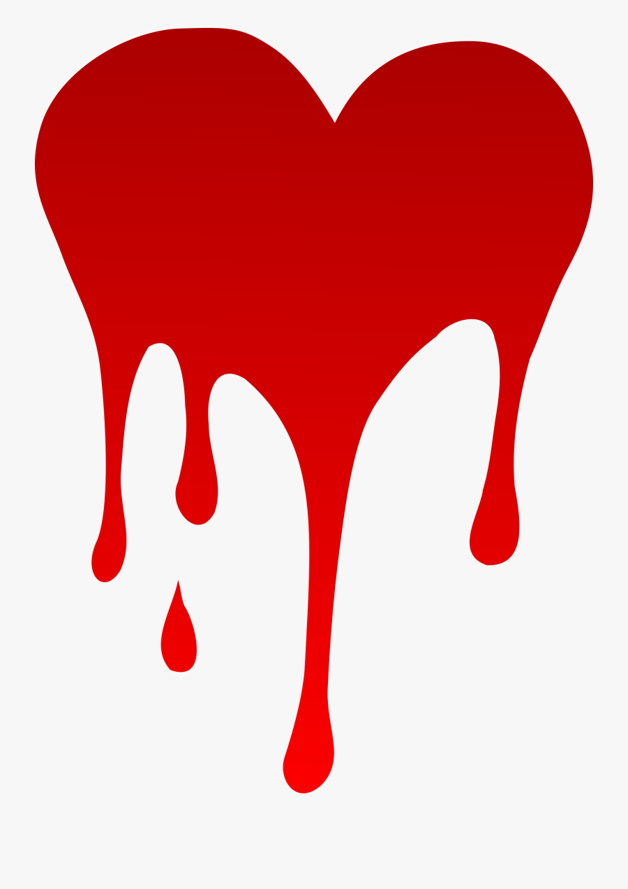 Dripping Heart Png, Transparent Clipart