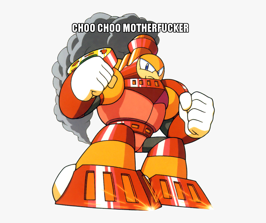 Choo Choo Motherfucker Mega Man 5 Mega Man Iv Mega - Megaman Thomas The Tank Engine, Transparent Clipart