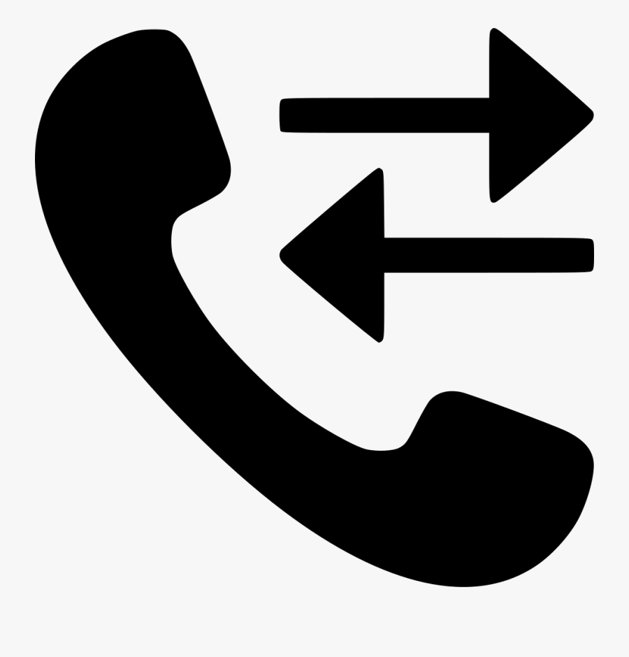 Handset In Out Call, Transparent Clipart