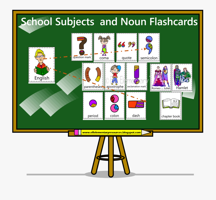 Elementary School Subjects Esl, Transparent Clipart