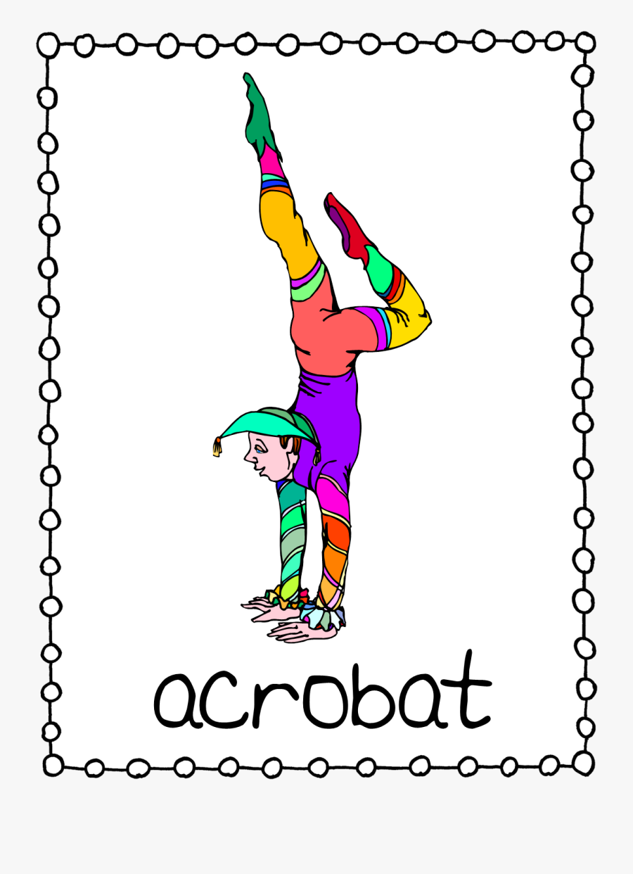 Flashcards Circus English, Transparent Clipart