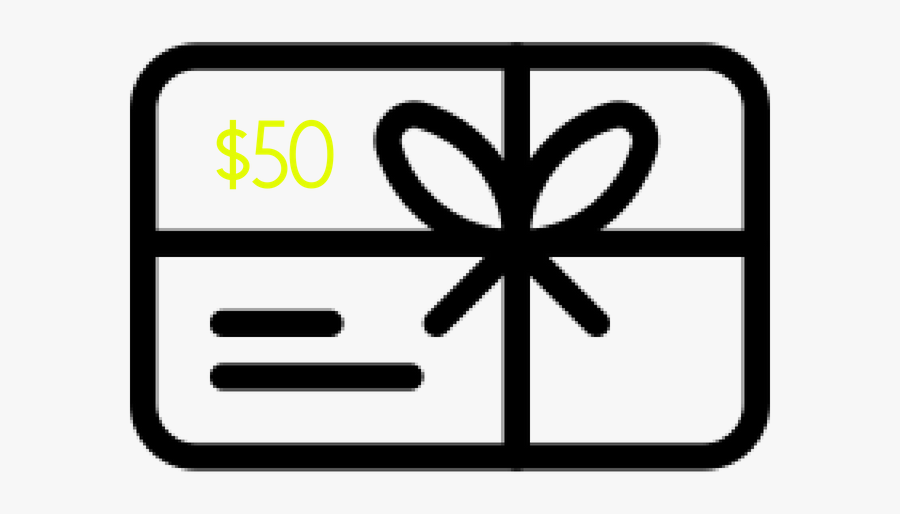$50 - Gift Card, Transparent Clipart