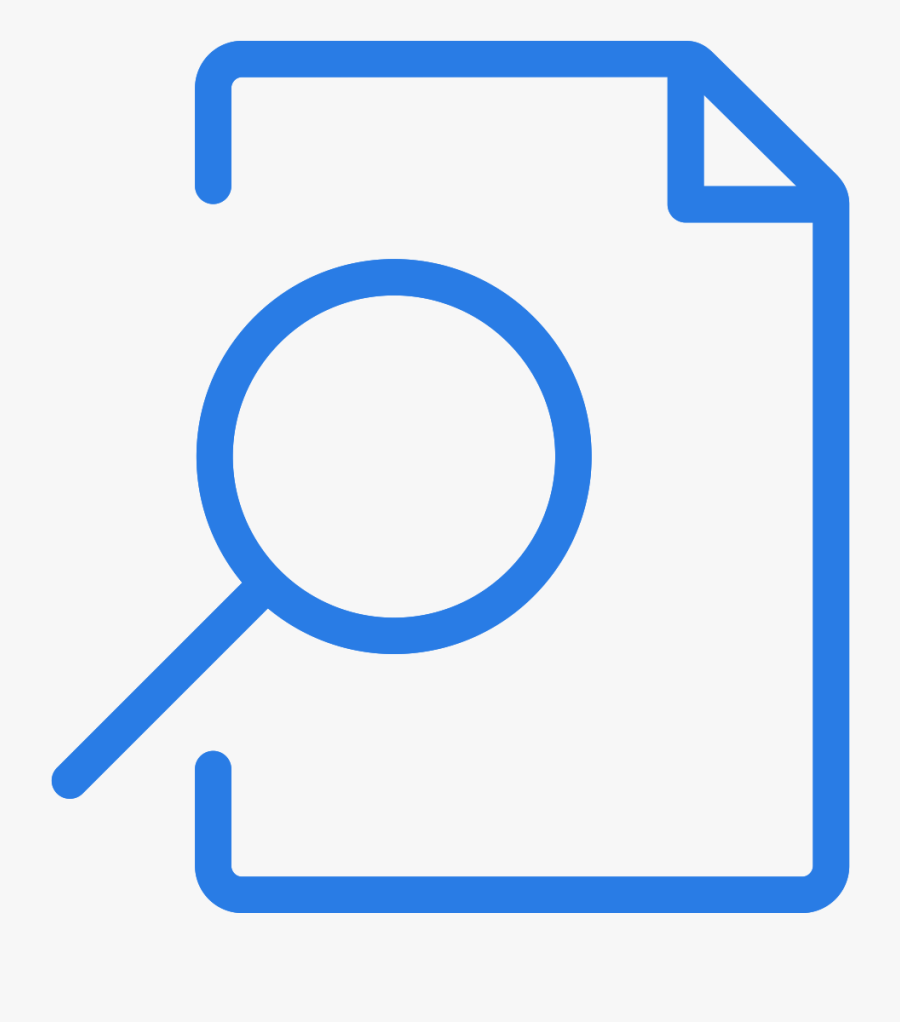 Search Contract Icon, Transparent Clipart