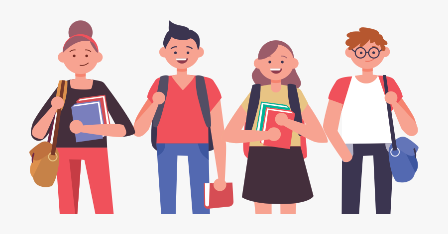 Flat Design Friends Png, Transparent Clipart