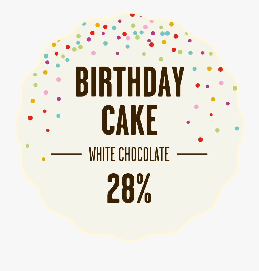 White Chocolate Birthday Cake 428px, Transparent Clipart