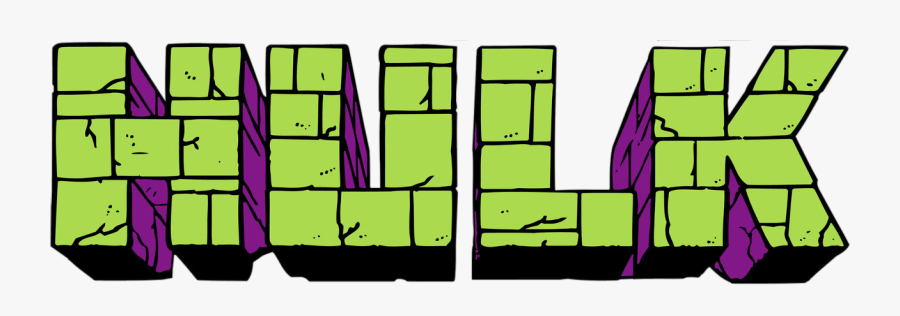 Incredible Hulk Comic Logo, Transparent Clipart