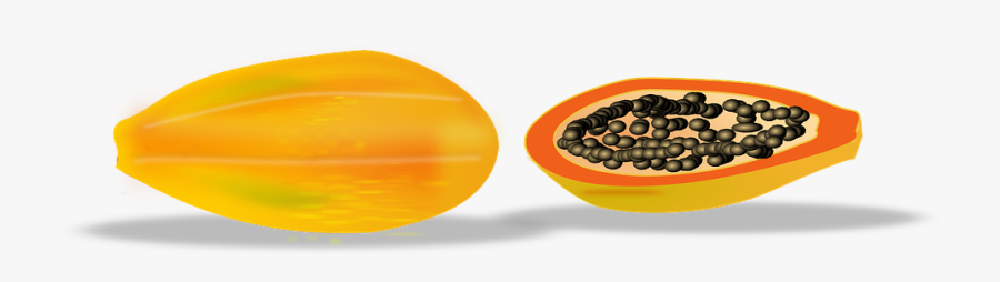 Papaya, Slice, Sliced, Fruit, Tropical, Healthy, Fresh - Clip Art, Transparent Clipart