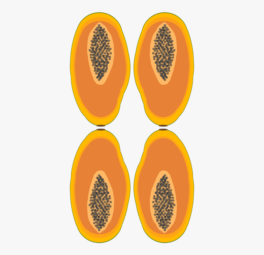 Papaya, Transparent Clipart
