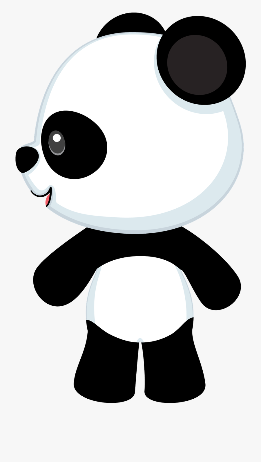 Cute Girl Pandas In Cartoon, Transparent Clipart