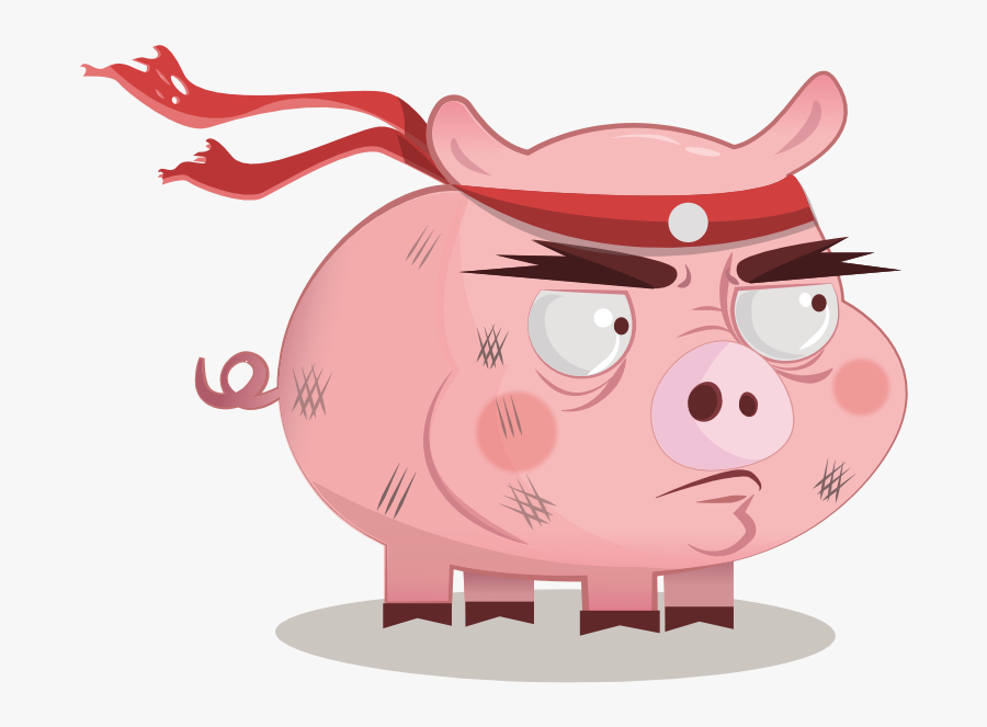 Rambo Pig, Transparent Clipart