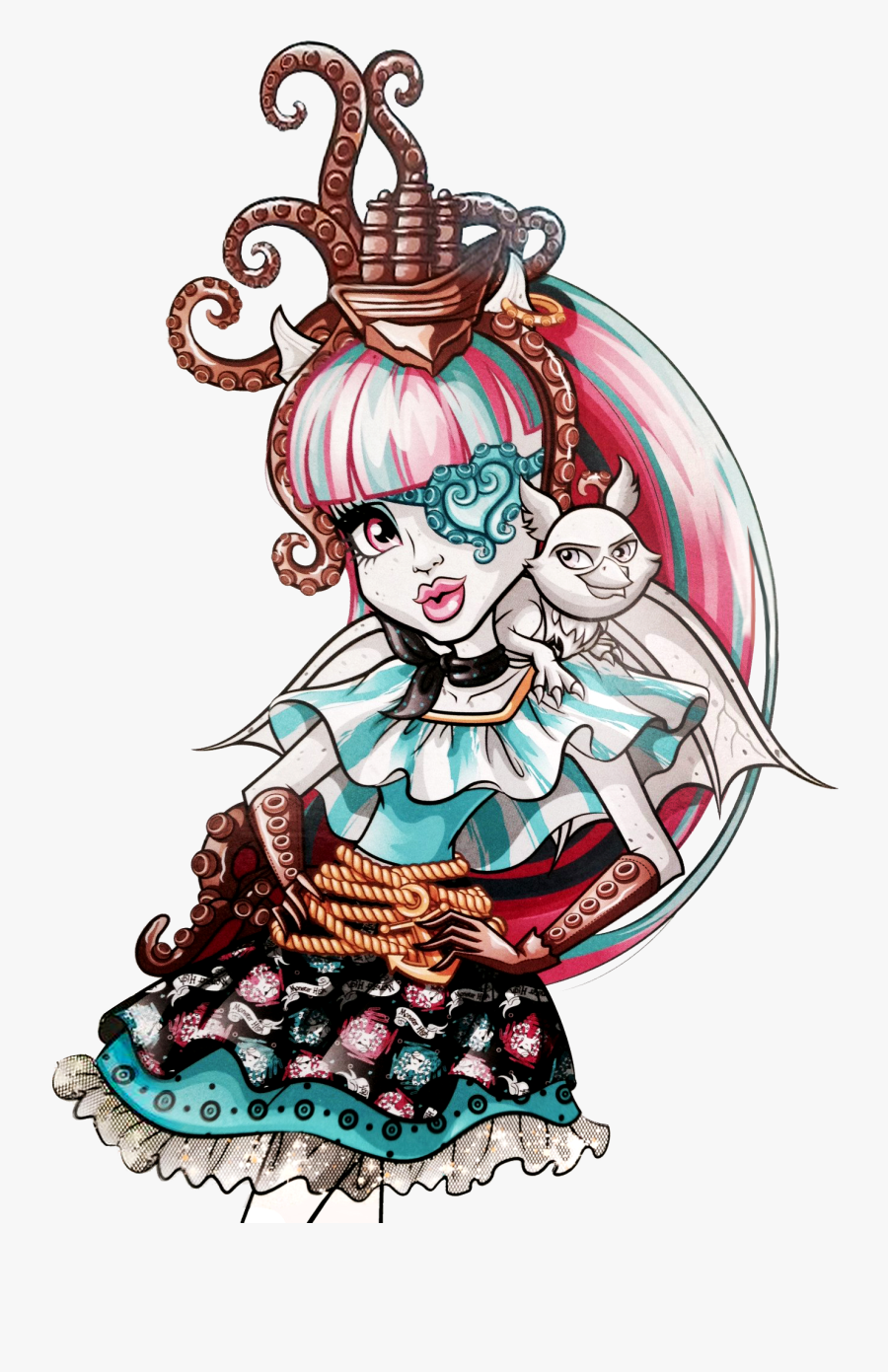 Rochelle Goyle Monster High, Transparent Clipart
