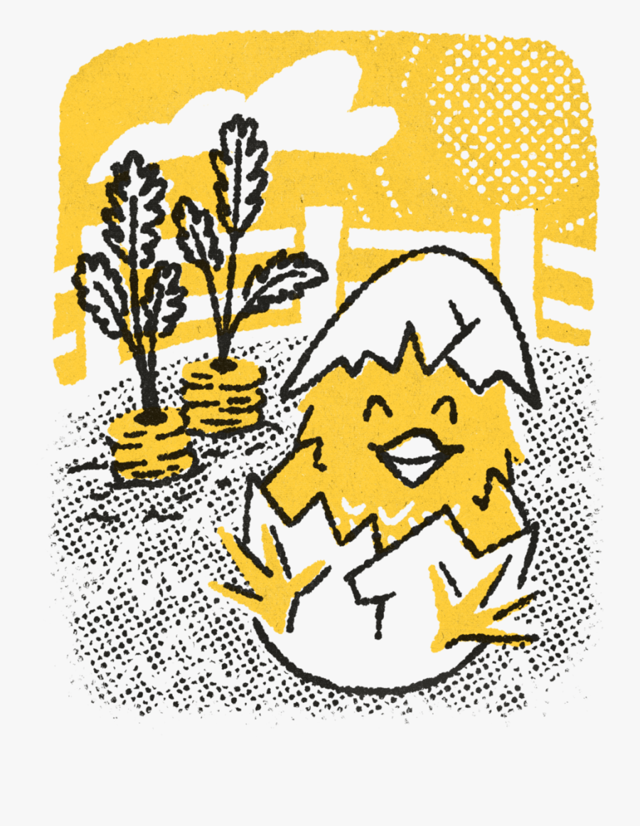Spring-chick2 - Illustration, Transparent Clipart