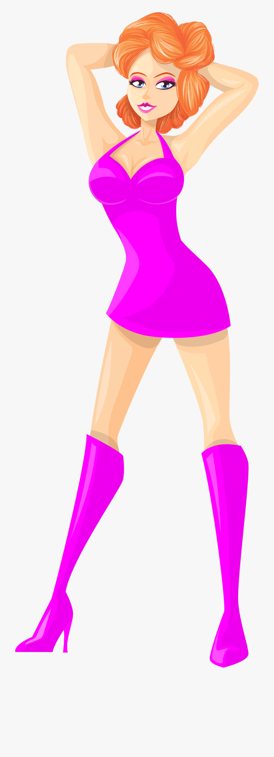 Clip Art Clipart Redhead Light Skin - Stripper Clothes Png, Transparent Clipart