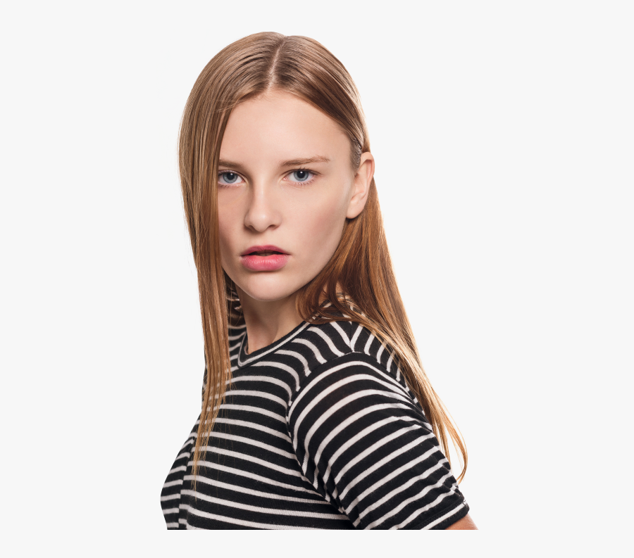Clip Art Woman Face Close Up - Model Woman Png, Transparent Clipart