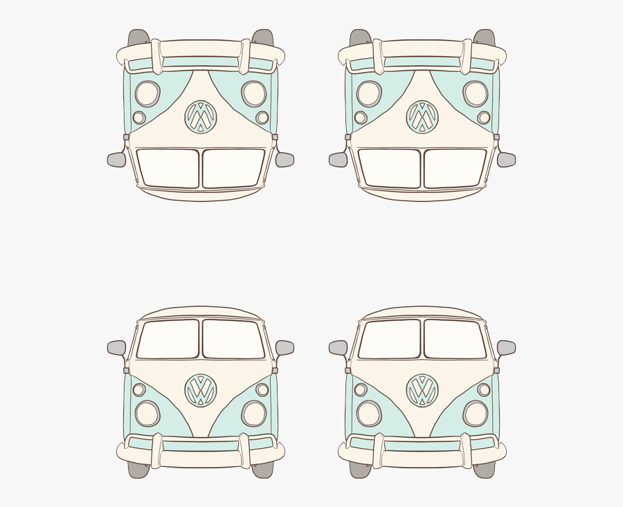 Volkswagen Type 2, Transparent Clipart