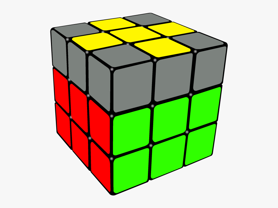 How To Solve A - First Layer Rubiks Cube, Transparent Clipart