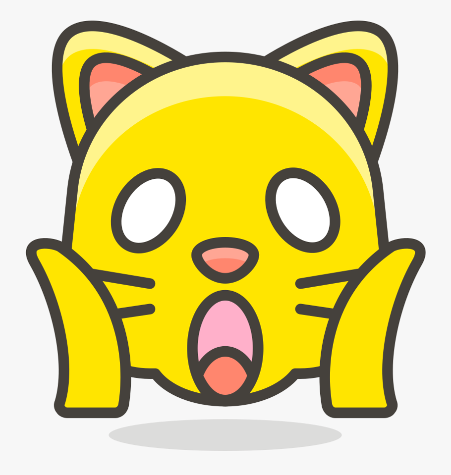 102 Weary Cat Face - Png Emoji Cat, Transparent Clipart