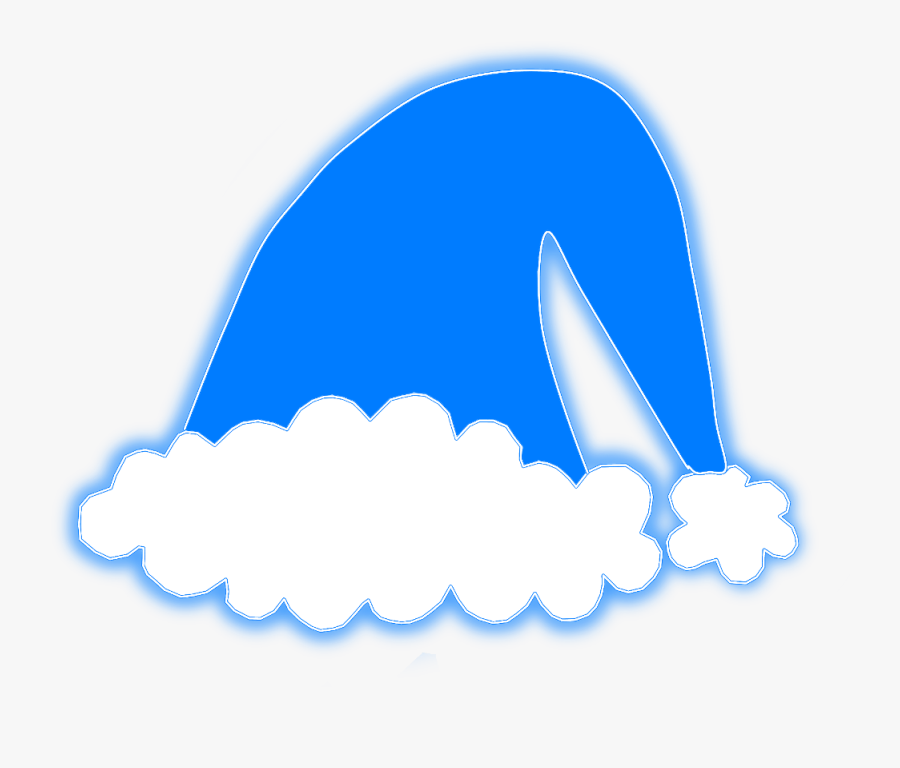 #santa #santahat #santaclaus #hat #christmas #blue, Transparent Clipart