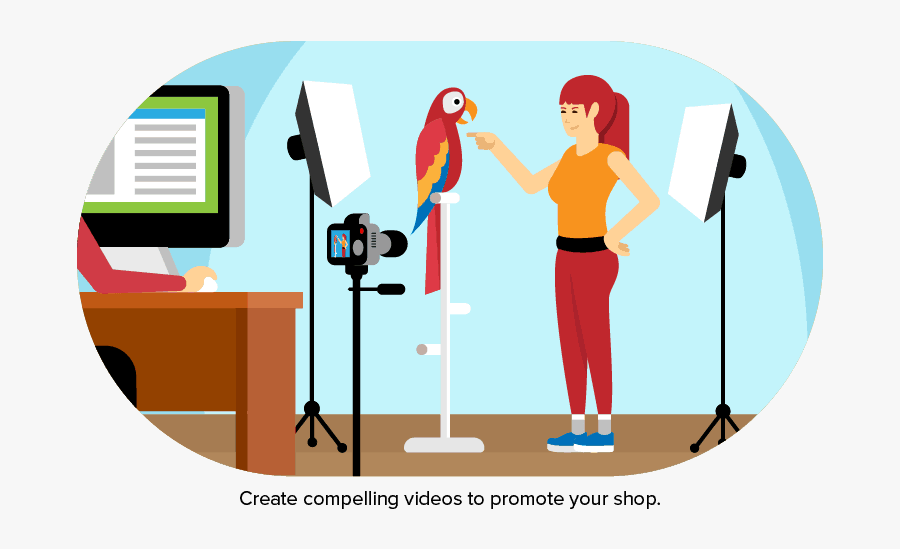 Create Compelling Videos To Promote Your Shop - Cartoon, Transparent Clipart