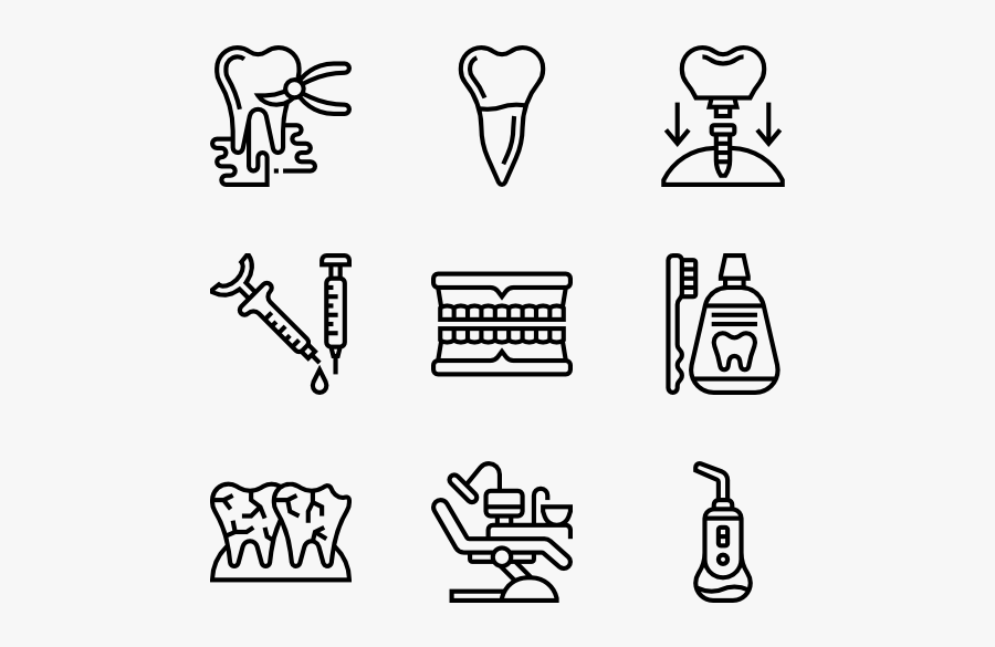Dental - Hunting Icons, Transparent Clipart