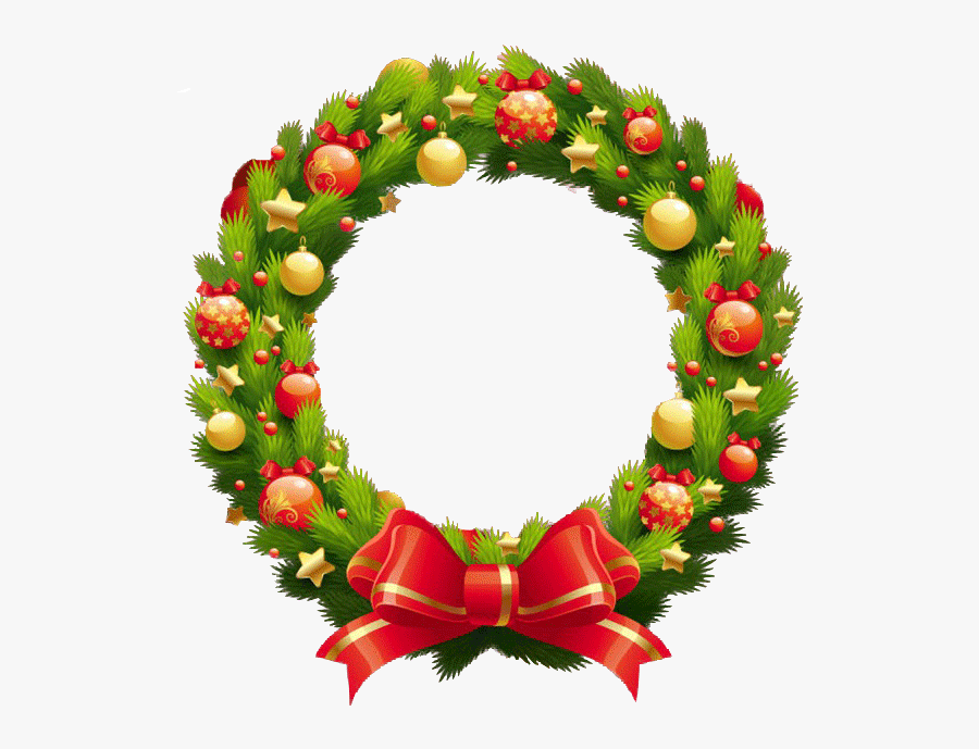 Free Holiday Open House Clip Art - Bingkai Krans Bunga, Transparent Clipart