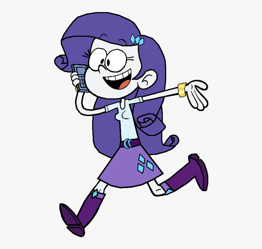 Cellphone, Equestria Girls, Open Mouth, Phone, Rarity, - Loud House My Little Pony, Transparent Clipart