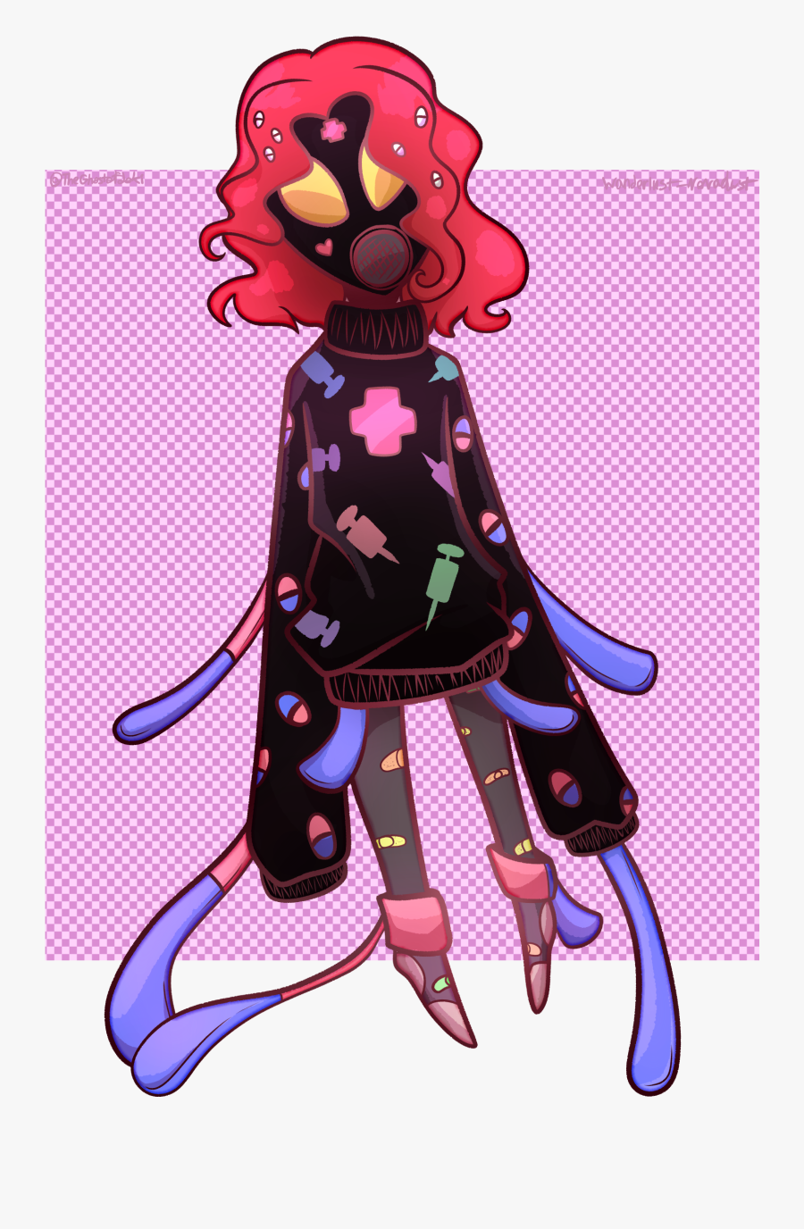 Psycho Menhera - Illustration, Transparent Clipart