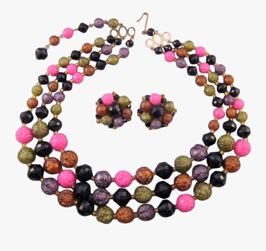 Clip Art Creative Beads - Black Necklace Beads Png Transparent, Transparent Clipart