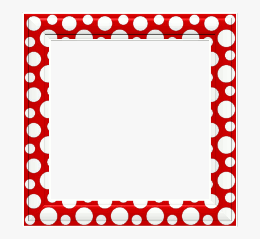 Christmas Page Royalty Free Techflourish Collections - Red Polka Dot Border Clipart, Transparent Clipart