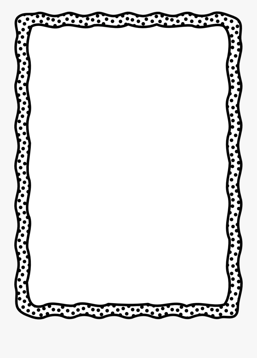 Simple Borders Black And White, Transparent Clipart