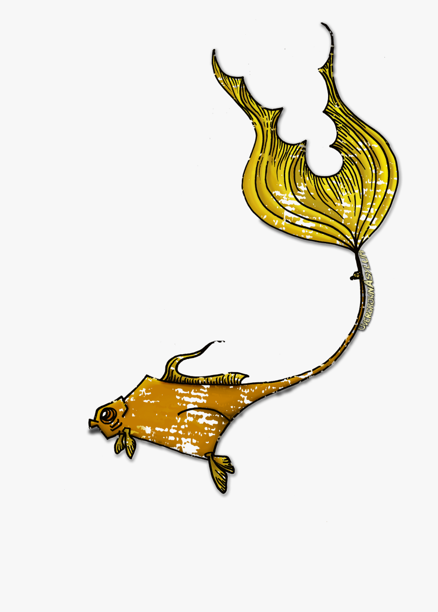 Fishy Retro Print - Illustration, Transparent Clipart