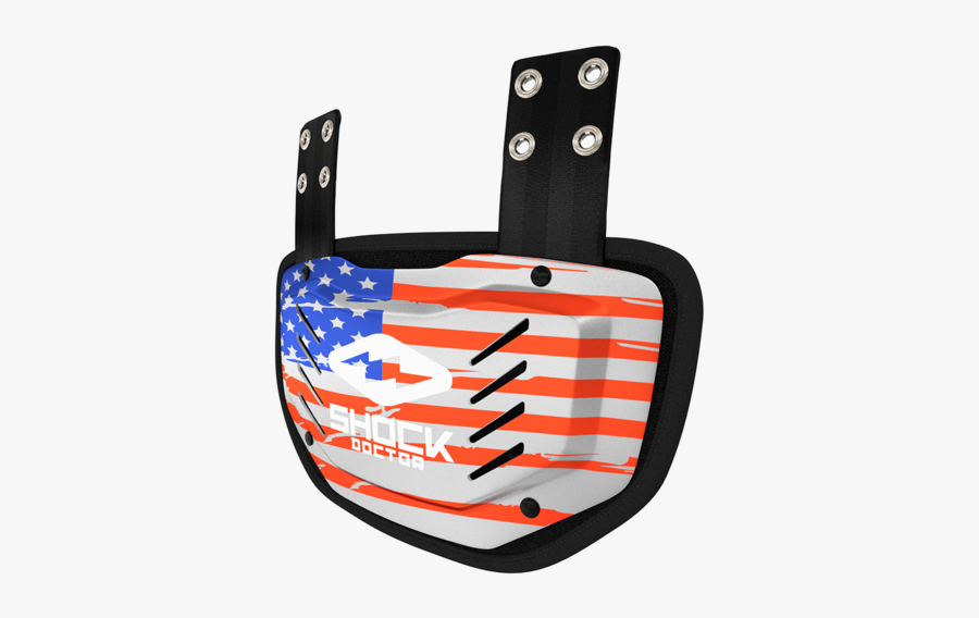 Showtime Usa Flag Back Plate"
 Class= - Shock Doctor Back Plate, Transparent Clipart