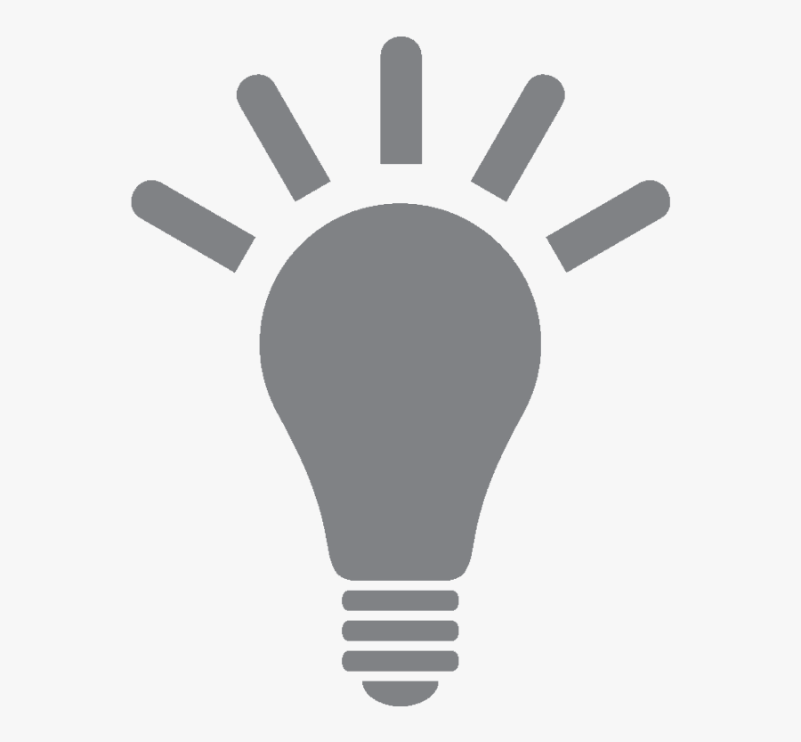 Light Bulb Idea Icon, Transparent Clipart