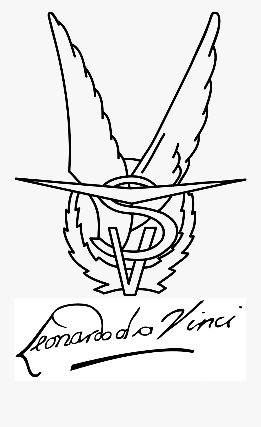 Vsv Leonardo Da Vinci Logo, Transparent Clipart