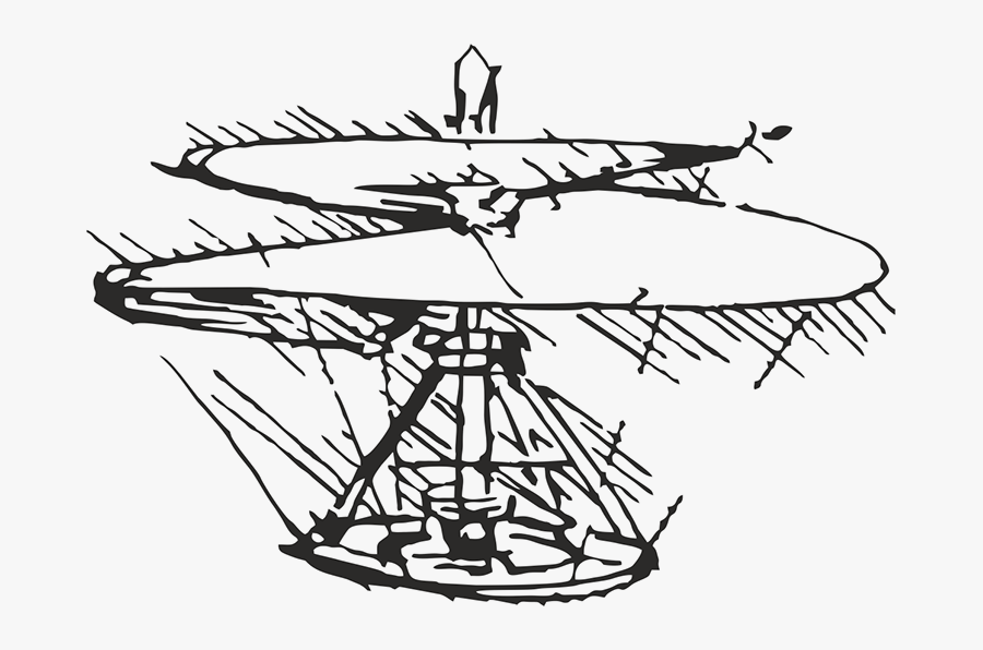 Leonardo Da Vinci Helikopter, Transparent Clipart