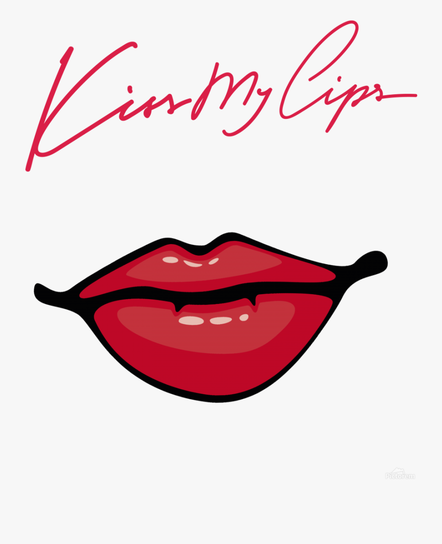 Kiss106a Print - Lip With Finger Png, Transparent Clipart