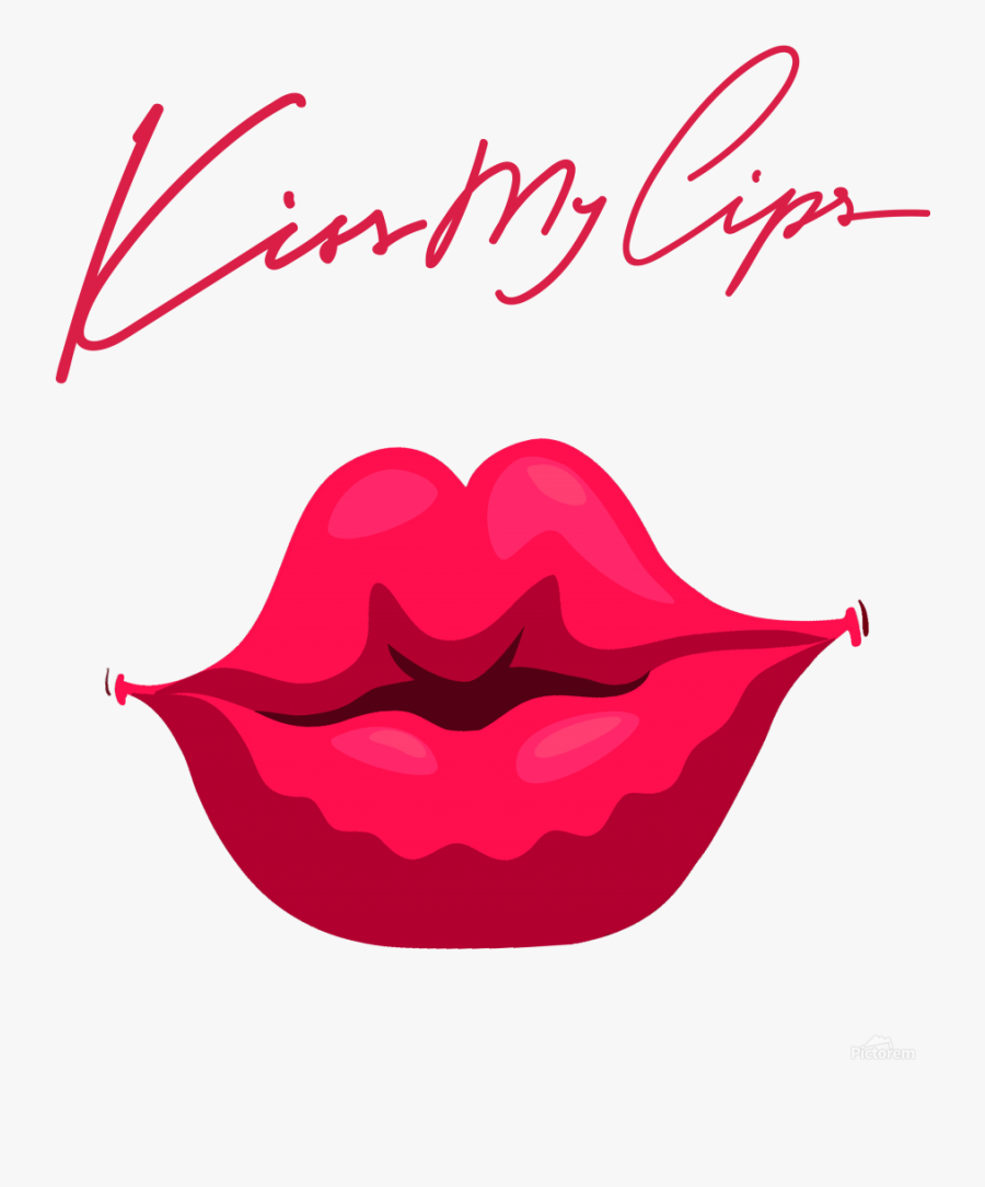 Kiss100a Print - Lip With Finger Png, Transparent Clipart