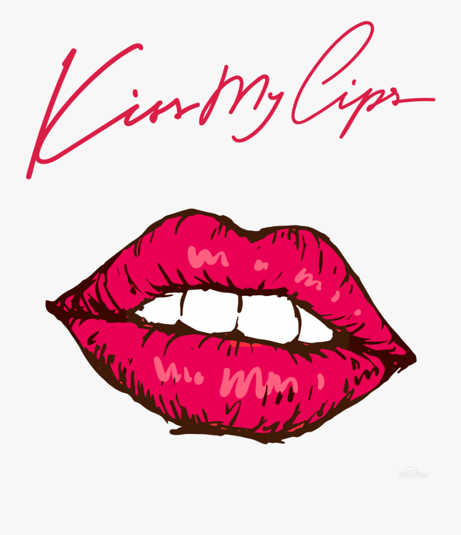 Kiss86a Print - Lip With Finger Png, Transparent Clipart