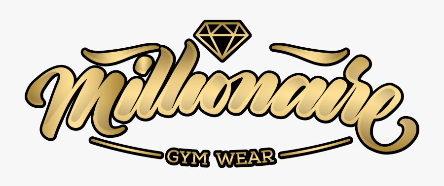Millionaire Gym Wear - Calligraphy, Transparent Clipart