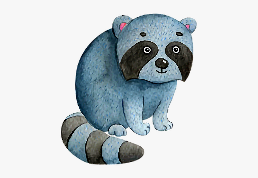 #raccoon #forest #animals #ftestickers - Forest Animals Watercolor Png, Transparent Clipart