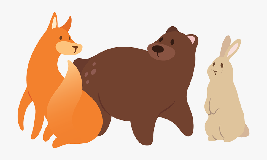 Cute Forest Animals Transparent, Transparent Clipart
