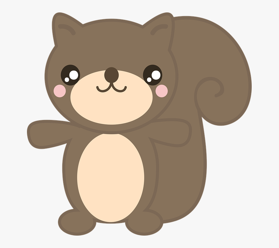 Squirrel, Forest, Animal, Wild, Cute, Nature, Park - Animales Del Bosque Png, Transparent Clipart