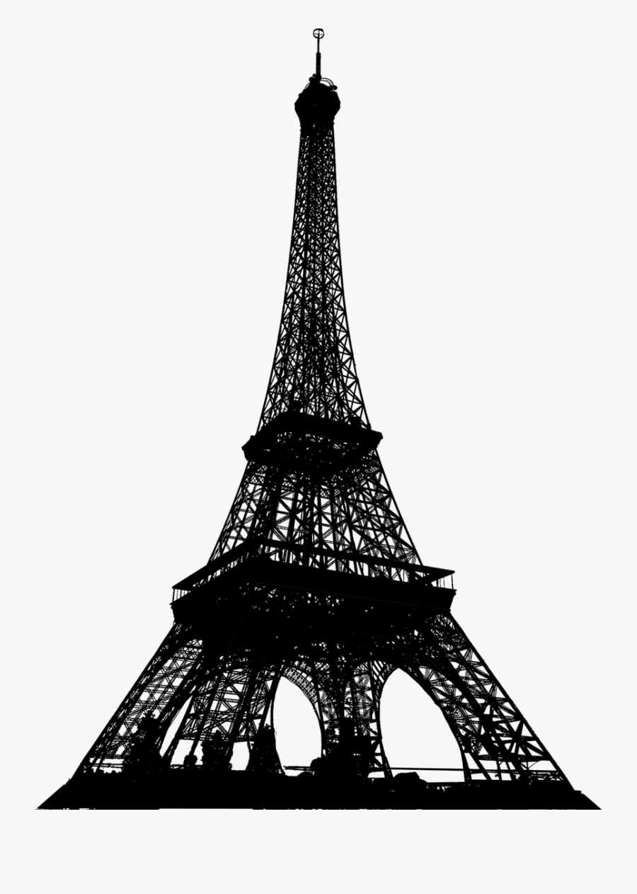 Eiffel Tower Silhouette - Eiffel Tower Png Hd, Transparent Clipart