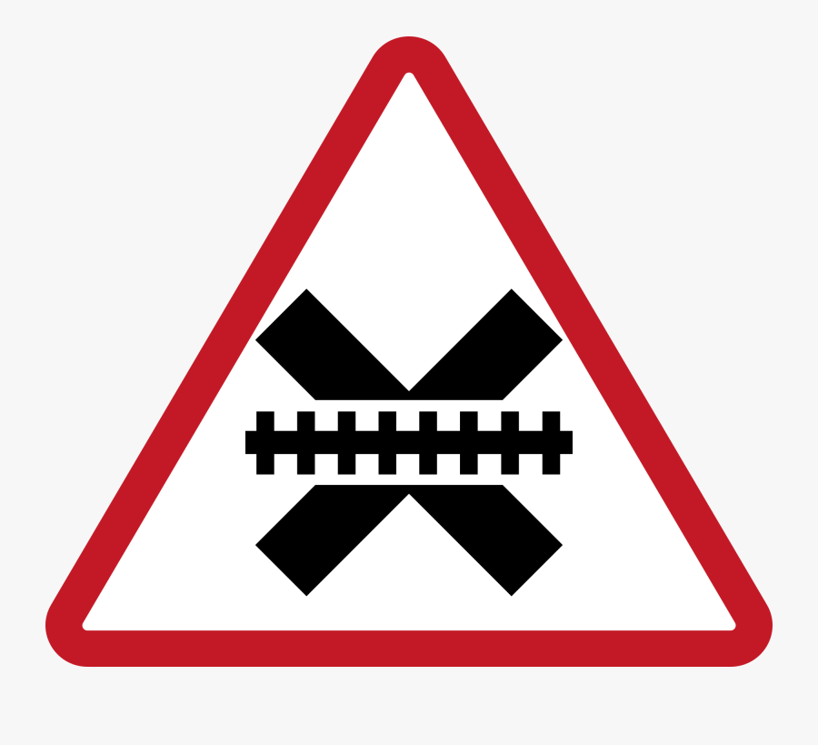 Railroad Crossing Sign Ph, Transparent Clipart
