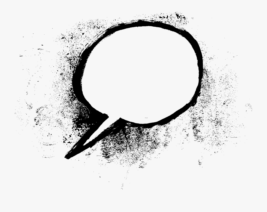 Chalk Bubble Speech Transparent, Transparent Clipart