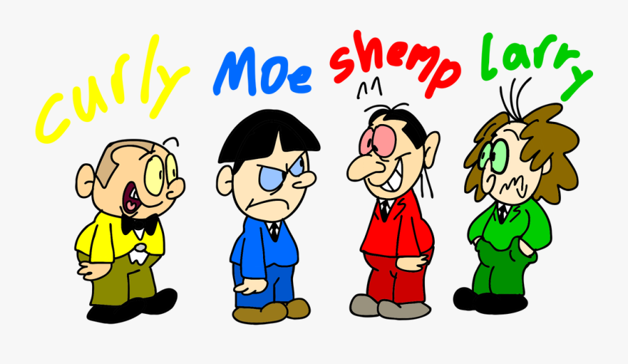 Moe Title Lol By Superzachworldart - Moe Larry Curly Cartoon Super Zach World, Transparent Clipart