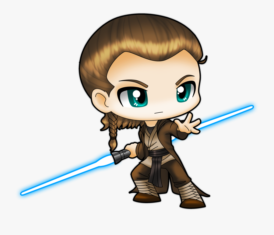 Star Wars Chibi Jedi, Transparent Clipart